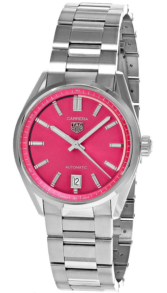 TAG HEUER Carrera Date 36MM SS AUTO Pink Dial Women’s Watch