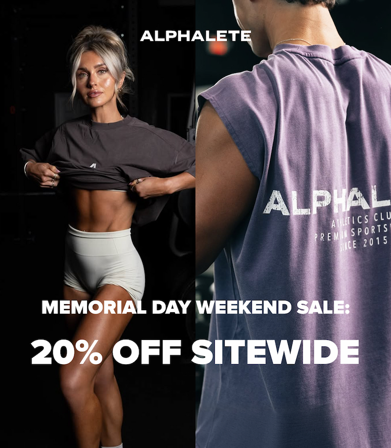 MEMORIAL DAY WEEKEND SALE:  20% OFF SITEWIDE