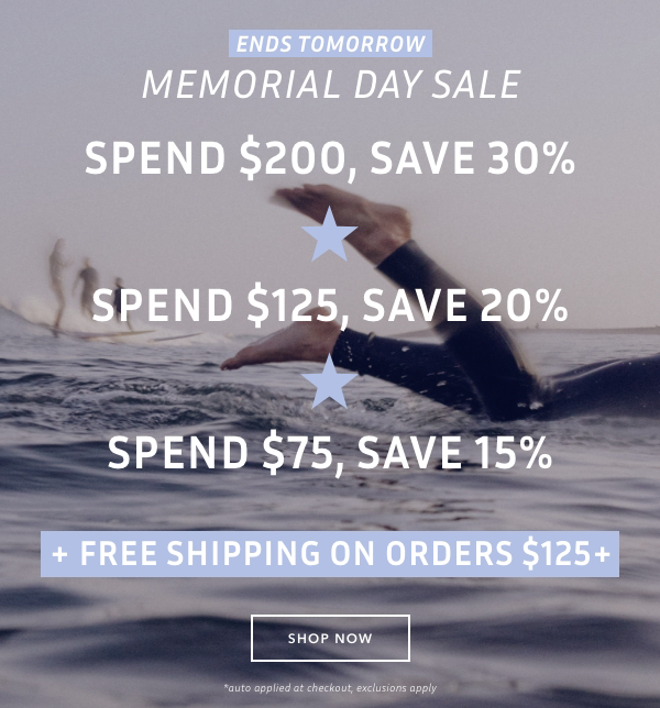 Ends Tomorrow - Shop Now
