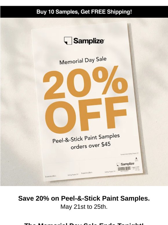 Last Chance for Memorial Day Savings