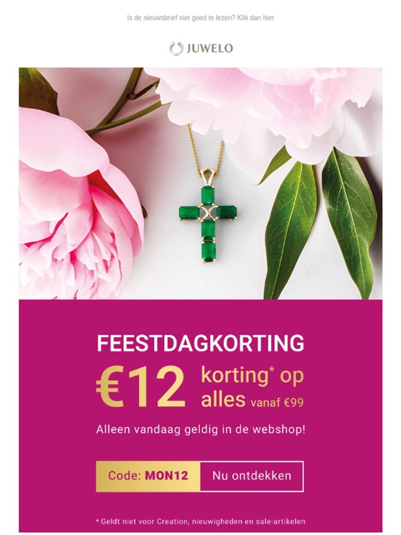 Feestdagkorting: €12 cadeau ✨
