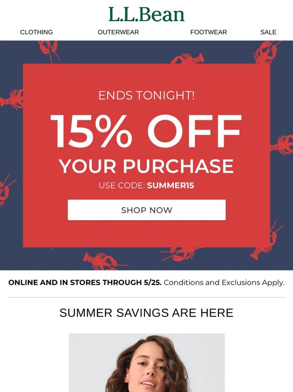 Ends Tonight: 15% Off