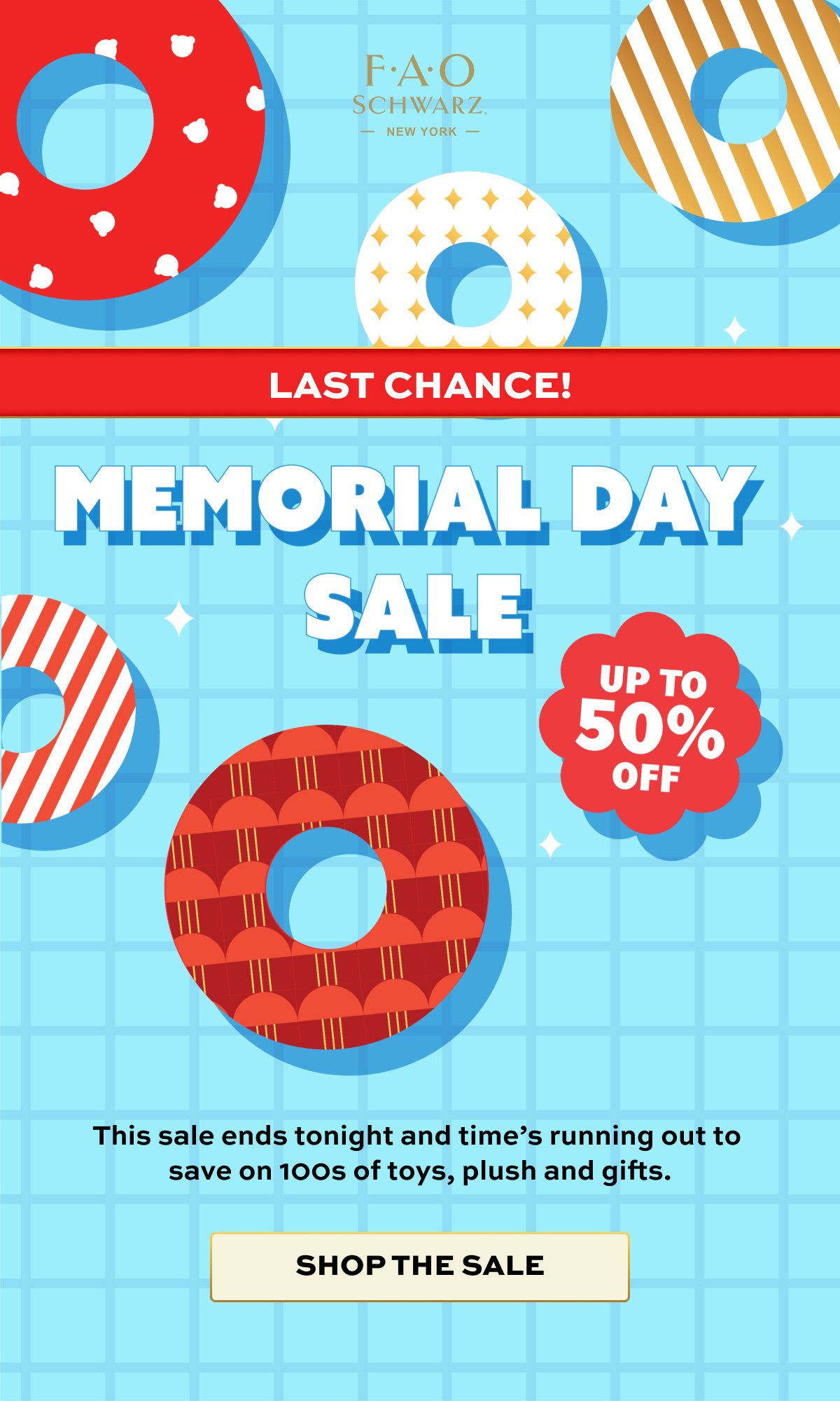 Memorial Day Sale | This sale ends tonight and time’s running out to  save on 100s of toys, plush and gifts. | Shop the Sale
