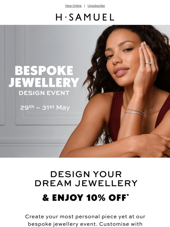 Bespoke jewellery design | Enjoy 10% off