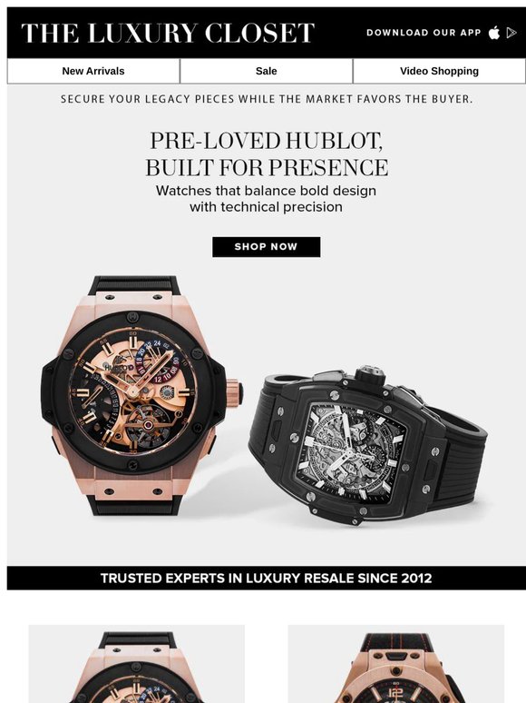 Pre-Loved Hublot, built for presence