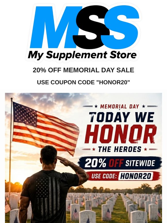 Honoring the Heroes This Memorial Day - 20% OFF Sitewide
