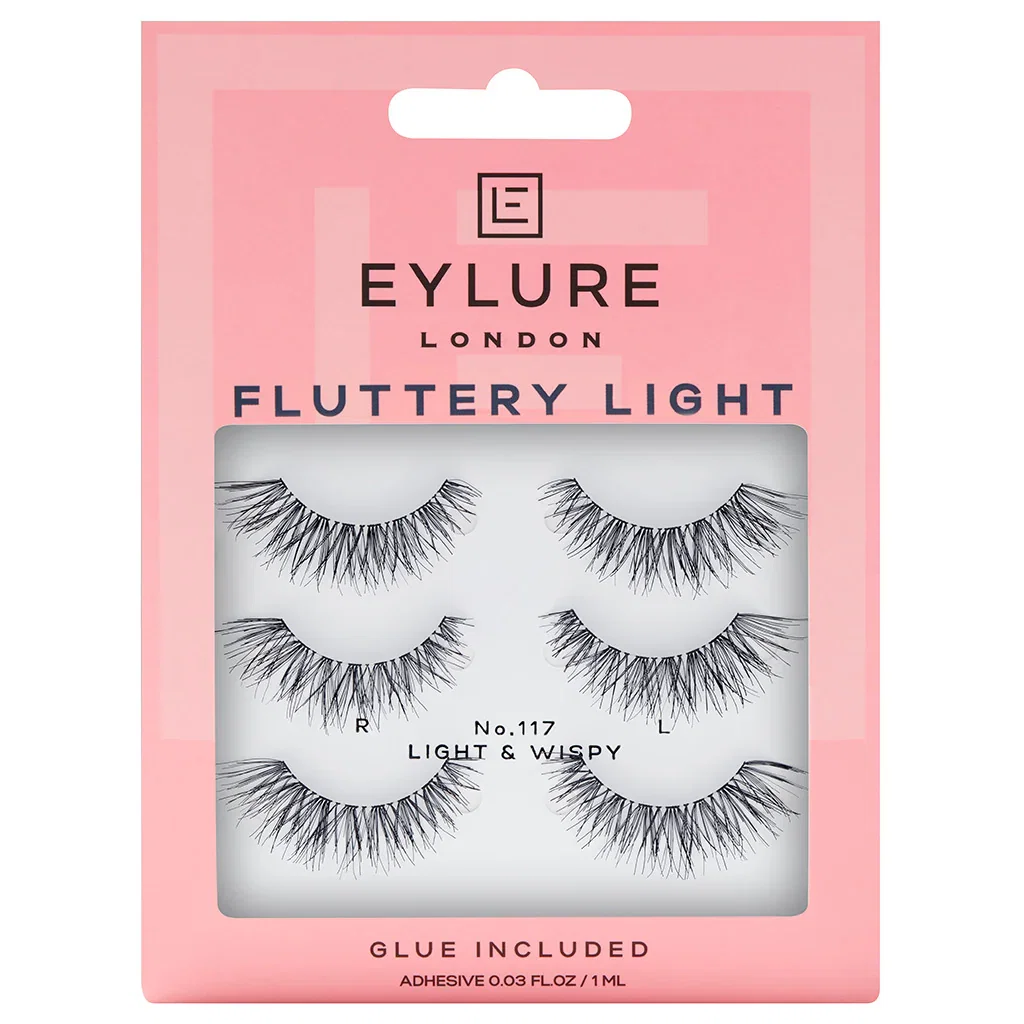 Image of Eylure Fluttery Light Lashes 117 Multipack (3 Pairs)