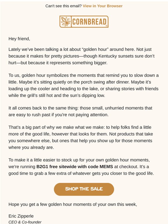 A note from our co-founder Eric