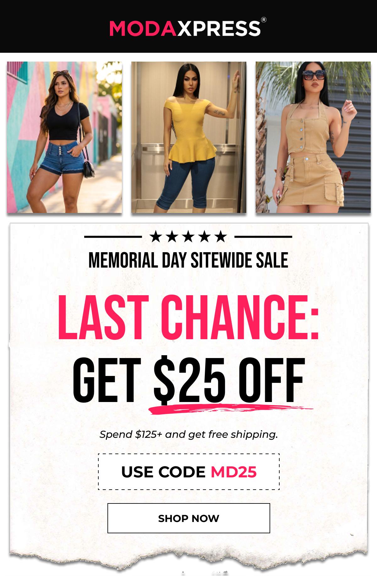 MEMORIAL DAY SITEWIDE SALE