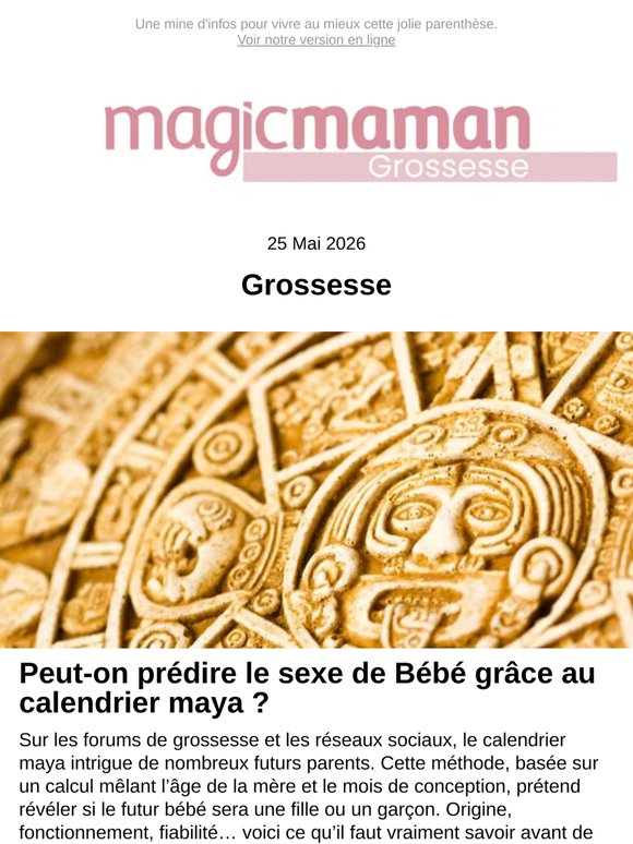 Peut-on prédire le sexe de Bébé grâce au calendrier maya ?