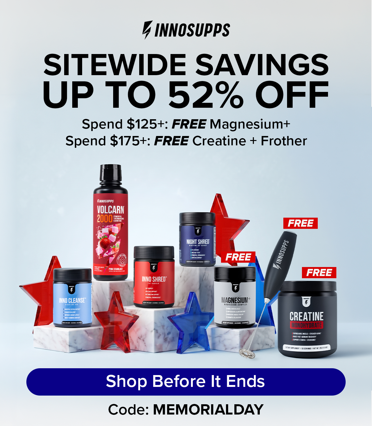 Sitewide Savings Up to 52% OFF CODE: MEMORIALDAY