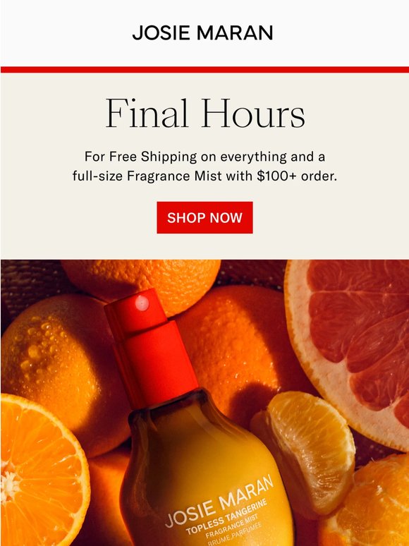 Ends Tonight: Free Shipping + Free Gift