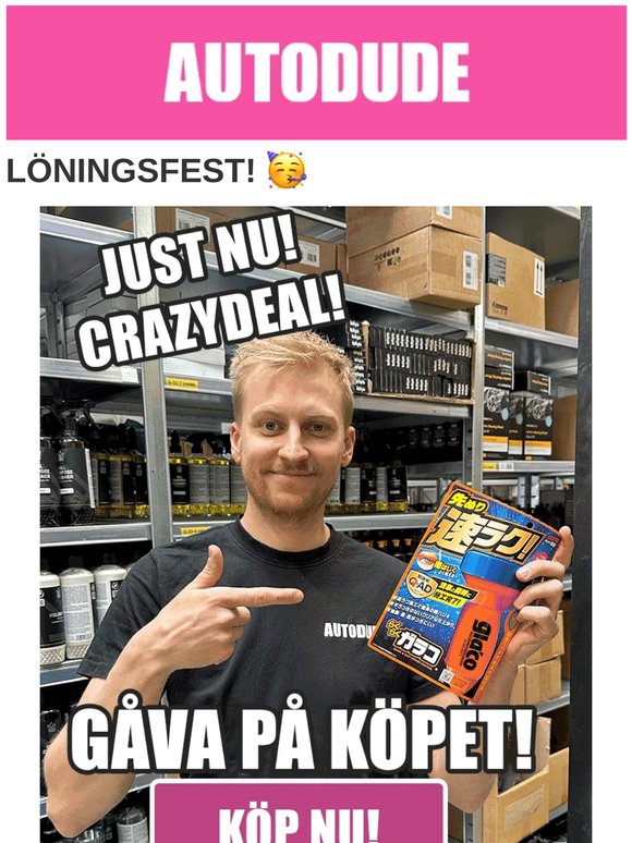 CRAZYDEAL 🤪 Glasförsegling på köpet! ⏰ (värde 299kr)