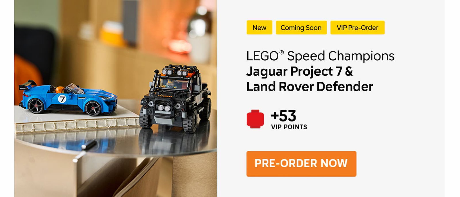 LEGO® Speed Champions Jaguar Project 7 & Land Rover Defender