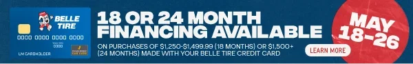 18 or 24 month financing available May 18-26