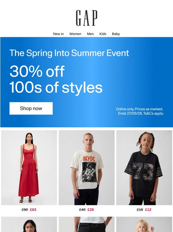 30% off 500+ styles