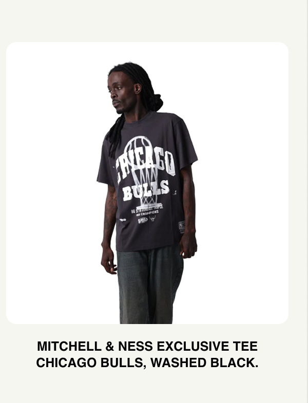 Mitchell & Ness Exclusive Tee Chicago Bulls - Washed Black