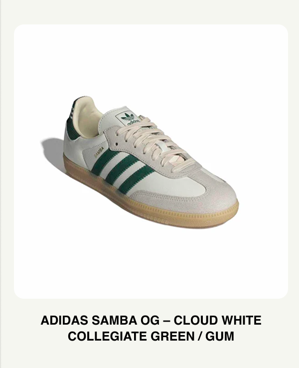 adidas Samba OG - Cloud White / Collegiate Green / Gum