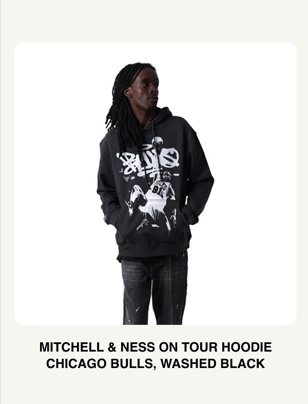 Mitchell & Ness On Tour Hoodie Chicago Bulls - Washed Black