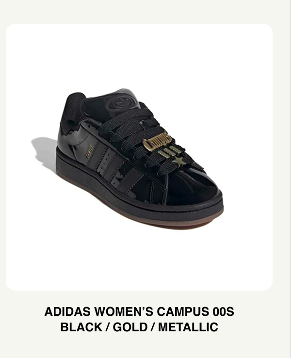 adidas Womens Campus 00s - Black / Gold /Metallic