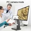 Kids Digital Microscope 4.3Inch Coin 50X-1000X Magnification USB with 8 Adjustable LED Lights Compatible with Windows/Mac/iOS
