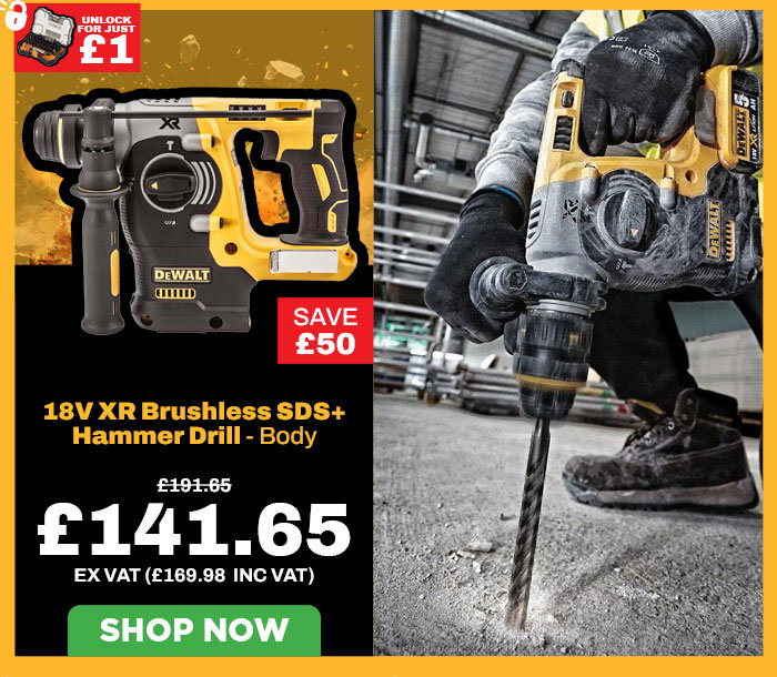 Dewalt DCH273N 18V XR Brushless SDS+ Hammer Drill - Body