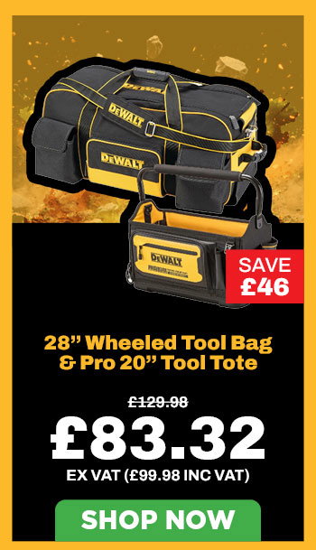 Dewalt DWST1-79210 28'' Wheeled Tool Bag & DWST60106-1 Pro 20'' Tool Tote