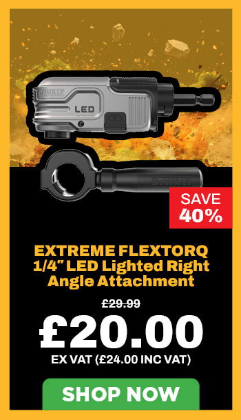 Dewalt DTLRA-QZ EXTREME FLEXTORQ 1/4″ LED Lighted Right Angle Attachment