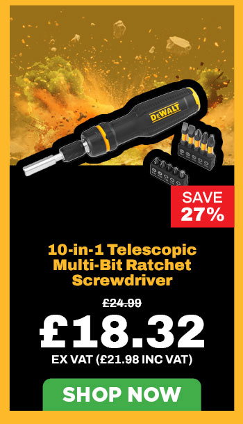 Dewalt MAXFIT 10-in-1 Telescopic Multi-Bit Ratchet Screwdriver (DWHT68001-0)