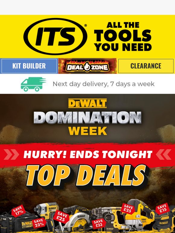 Dewalt Domination Week ENDS TONIGHT 😱 Our TOP Deals! 🏆💸