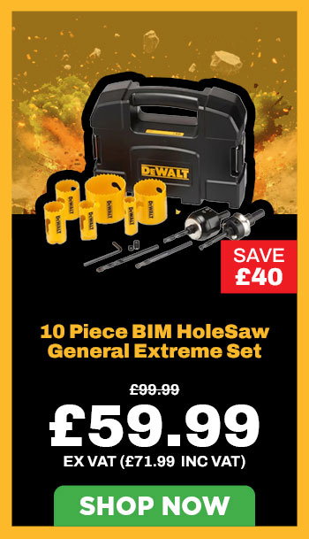 Dewalt DT90358-QZ 10 Piece BIM HoleSaw General Extreme Set