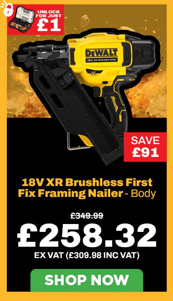 Dewalt DCN930N-XJ 18V XR Brushless First Fix Framing Nailer - Body
