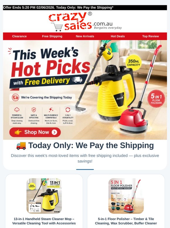 Today Only: We Pay the Shipping 🚚