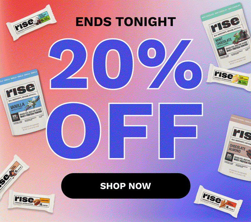 ENDS TONIGHT  20% OFF 