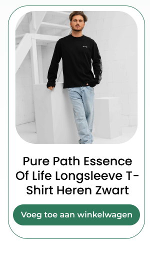 Pure Path Essence Of Life Longsleeve T-Shirt Heren Zwart