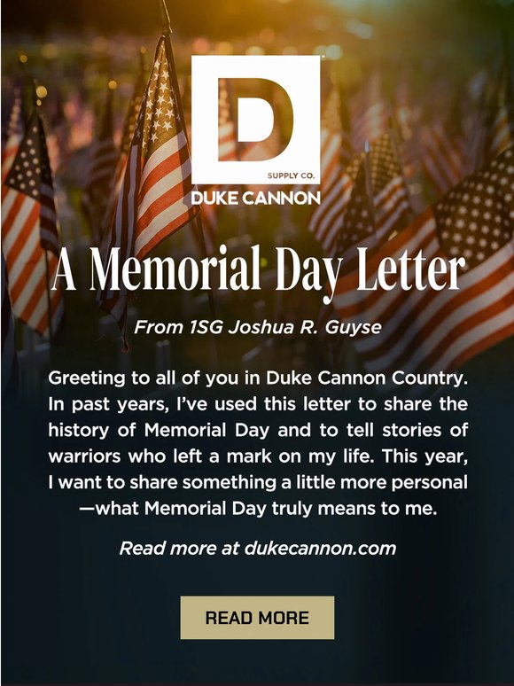 A Personal Perspective on Memorial Day