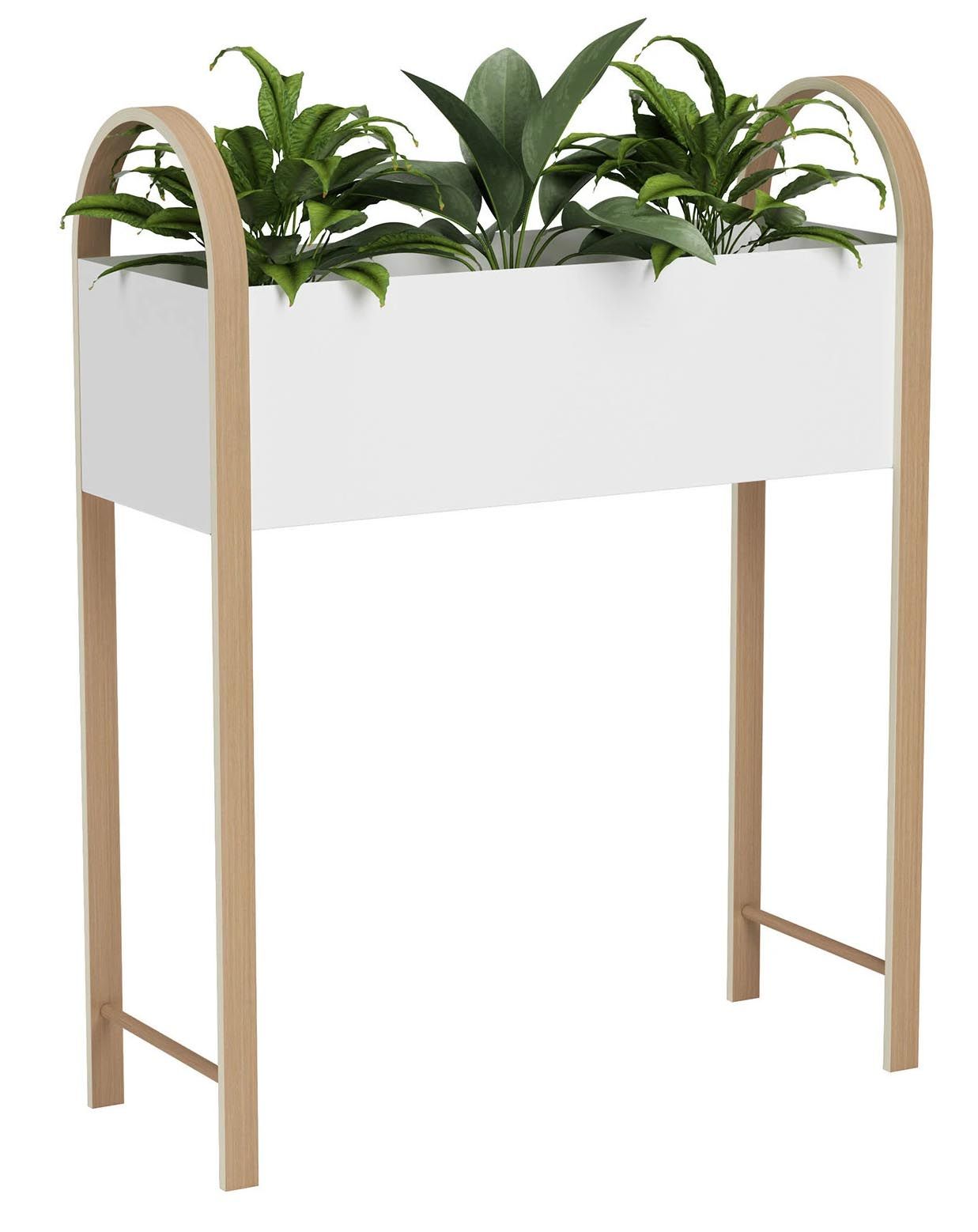 Image of Jardinière surélevée en bois et métal Grove