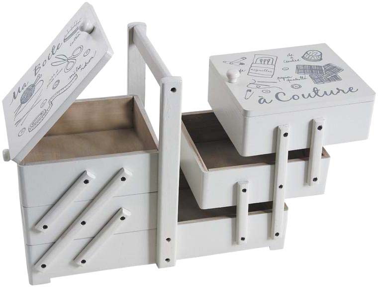 Image of Boite à couture créative en bois