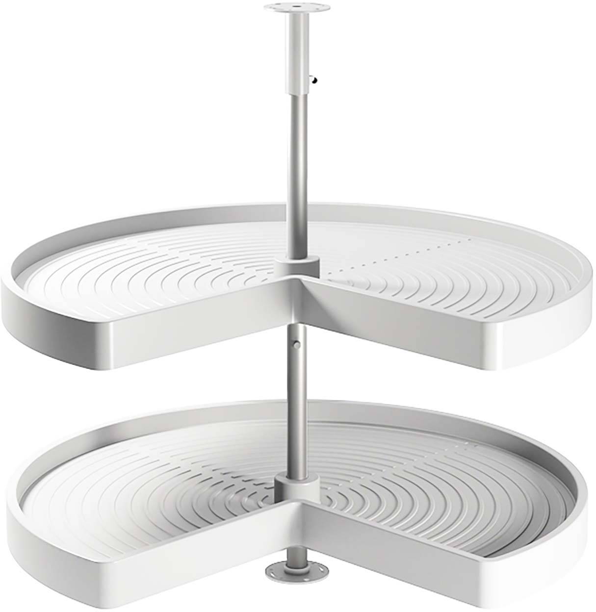 Image of Plateau tournant blanc 2 niveaux pour module de cuisine Shelvo Pour module de 80 cm