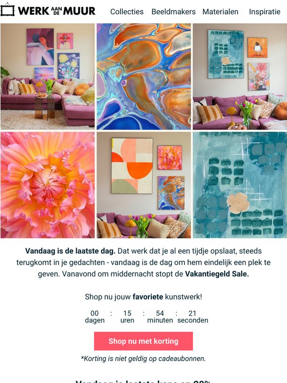 ⏰ Laatste dag: 10% op alles + 20% speciale collectie