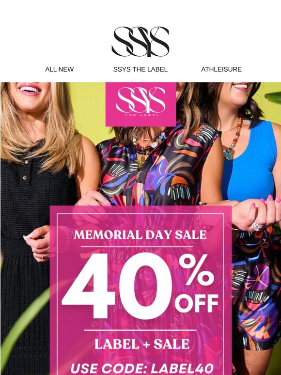 The 40% OFF SALE CONTINUES!!🤩