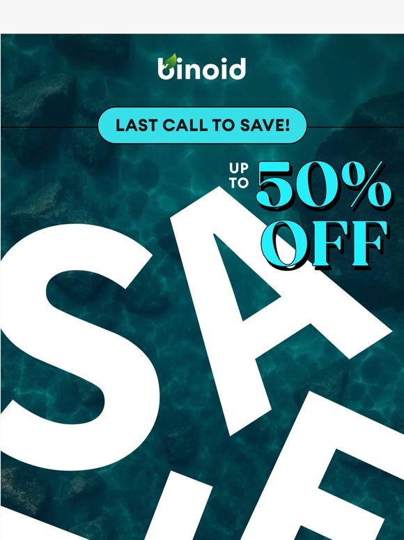 Final Hours: Up to 50% Off ⏰