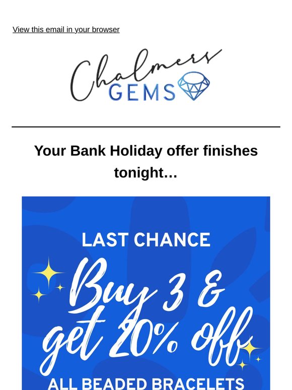 ‼️ Last Chance To Claim Your 20% Off 💎