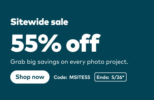 Sitewide sale 55% off. Code: MSITE55. Ends 5/26, see site for details. Shop now.