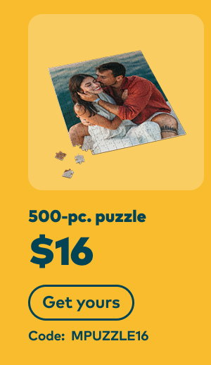 500 pc puzzle $16. Code: MPUZZLE16. Get yours.