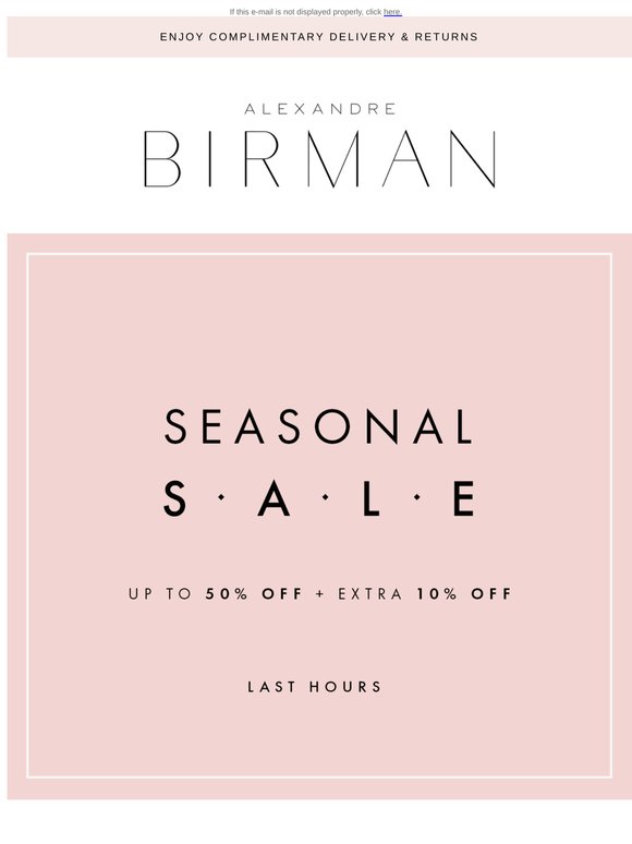 Last Hours: Extra 10% OFF Ending Soon