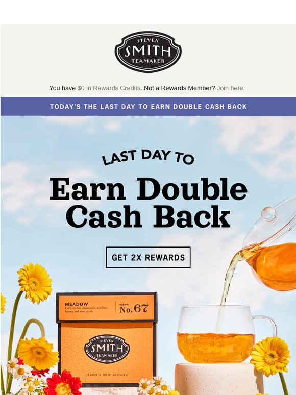 Today’s the Last Day to Earn Double Cash Back