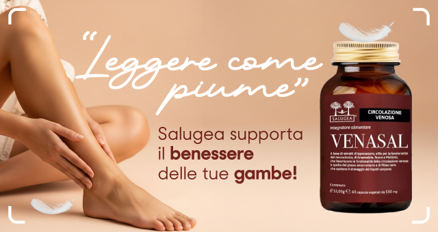 Gambe donna con integratore Salugea per il benessere delle gambe