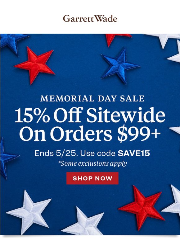 ⏰ Time's Ticking: Memorial Day Sale Ends Tonight!