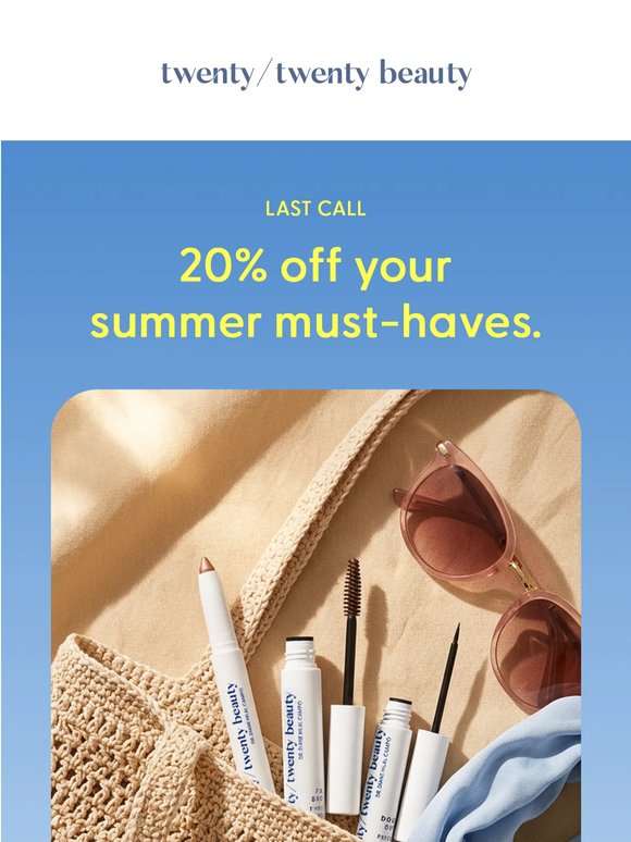 Final boarding for 20% off ✈️